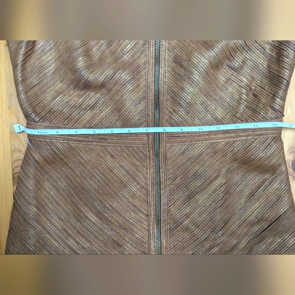 Bagatelle Leather Patchwork stretch Jacket - Picture 11 of 12